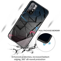 Coque en TPU anti-rayures Triangle noir pour votre Xiaomi Redmi Note 11/Poco M4 Pro 5G