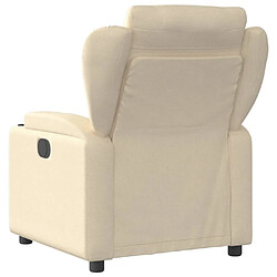 Acheter Maison Chic Fauteuil Relax pour salon, Fauteuil inclinable de massage électrique crème tissu -GKD76046