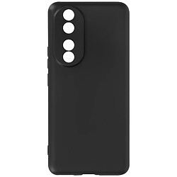 Avizar Coque pour Honor 90 Silicone Souple Finition Soft Touch Mat Noir