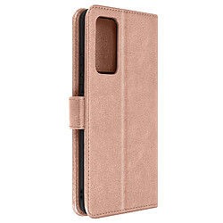 Avizar Housse Xiaomi 12 Lite Clapet Portefeuille Fonction Support Vidéo rose