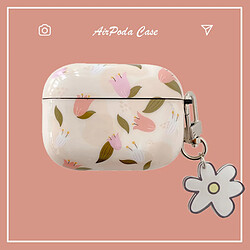 GUPBOO Airpods Coque Housse Étui Protecteur Compatible pour AirPods 3-tulipe petite fleur fraîche pour femme