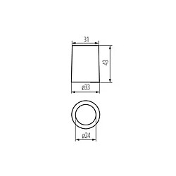 Kanlux Douille E14 Gris