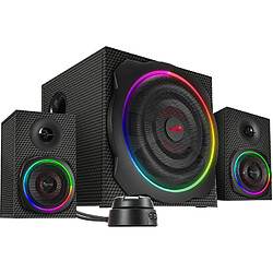 Enceintes GRAVITY CARBON RGB 2.1 - Speedlink