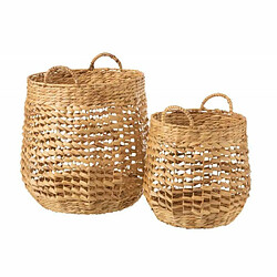 Paris Prix Lot de 2 Paniers Déco Compact 46cm Beige