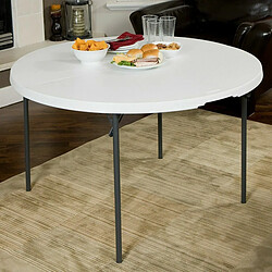 Table Piable Lifetime Blanc 122 x 73,5 x 122 cm Acier Plastique pas cher