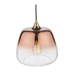 Acheter Luminaire Center Suspension Klaxon Verre en cuivre 1 ampoule 28cm