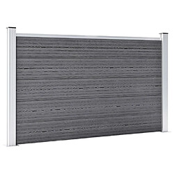 vidaXL Clôture de jardin WPC 526x106 cm Gris