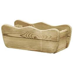 vidaXL Lit surélevé de jardin 50x18x18 cm Bois de pin imprégné