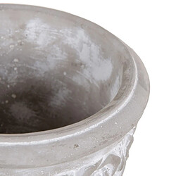 BigBuy Garden Cache-pot Gris Ciment 19 x 19 x 17,5 cm