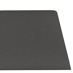 Acheter vidaXL Panneaux muraux 12 pcs Gris foncé 60x15 cm Tissu 1,08 m²