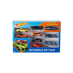 Mattel Coffret de 9 Véhicules Modèle Réduit à l'Échelle de 1/64 Gift Hot Wheels Multicolore 