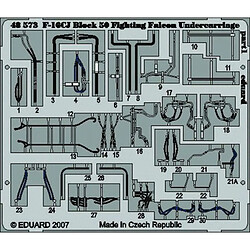 F-16CJ Block 50 Fighting Falcon undercarriage für Tamiya Bausatz- 1:48e - Eduard Accessories