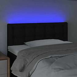 Avis Maison Chic Tête de lit scandinave à LED,meuble de chambre Noir 90x5x78/88 cm Tissu -MN38030