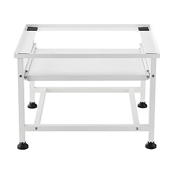 Socle avec Étagère Extensible pour Machine à Laver 63 x 54 x 41 cm Blanc [en.casa] pas cher