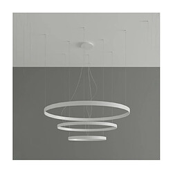 Luminaire Center Suspension LED Rio Aluminium Blanc