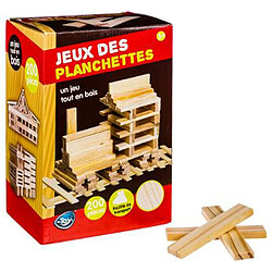 Jeu de Création en Bois 200 Planchettes Naturel