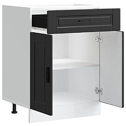 Acheter vidaXL Armoire de cuisine Porto noir bois d'ingénierie