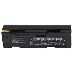 vhbw Batterie compatible avec JVC GR-DV1, GR-DV14, GR-DV1U, GR-DV1W, GR-DV2, GR-DV70E, GR-DVJ70 caméra vidéo caméscope (3400mAh, 3,7V, Li-ion)