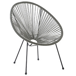 Beliani Chaise de jardin ACAPULCO II Gris foncé pas cher