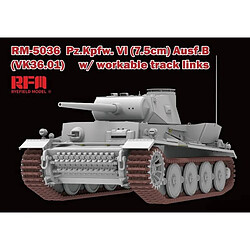 Rye Field Model Maquette Char Pz.kpfw.vi (7,5cm) Ausf.b (vk36.01) W/ Workable Track Links