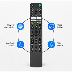 SANAG ® Sony Telecommande Universelle Avec Commande Vocale Rmf-Tx520U, Telecommande De Rechange Pour Televiseur Sony