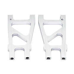 2x Bras De Suspension Inférieur Arrière RC Pour HSP 1/10 94188 Mise à Niveau De Voiture RC Argent