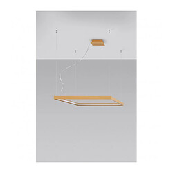 Luminaire Center Plafonnier LED intégré Nelya Integrated Aluminium Or 1 ampoule 150cm