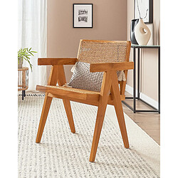 Beliani Chaise de salle à manger WESTBROOK Mahonki Bois clair