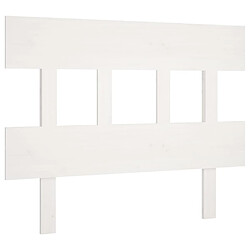 Maison Chic Tête de lit scandinave,Meuble de chambre Blanc 103,5x3x81 cm Bois massif de pin -MN76341