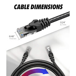 Avis Ultra Clarity Cables Cable Ethernet Cat6 Cable RJ45 Haute Vitesse 10 Gbps Compatible avec Modem, PC, Commutateurs,