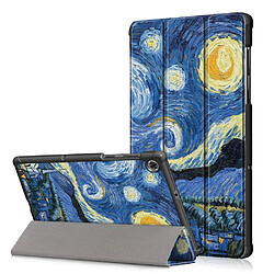 Etui en PU impression de motifs avec support peinture à l'huile pour votre Lenovo Tab M10 HD Gen 2 TB-X306X