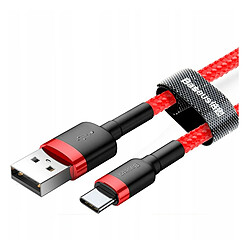 Baseus Cafule Cable de Datos USB-A a USB-C 2A 2m Rojo