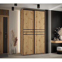 Abiks Meble Armoire Davos 10 À Portes Coulissantes 235,2/130/45 2 Portes