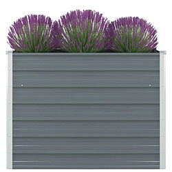 Maison Chic Jardinière,Bac à fleurs - pot de fleur 100 x 100 x 77 cm Gris Acier galvanisé -GKD86020