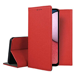 Acheter Htdmobiles Housse etui portefeuille avec coque interieure en silicone pour Realme C67 4G + verre trempe - ROUGE MAGNET