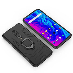 Wewoo Coque Souple Housse de protection antichoc PC + TPU pour OnePlus 7 Pro avec support d'anneau magnétique Noir