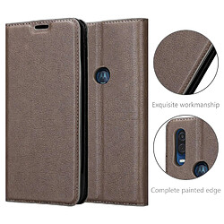 Cadorabo Coque Motorola ONE VISION Etui en Brun pas cher