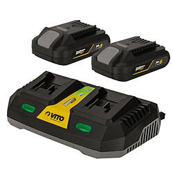 Avis VITO Souffeur 20V Lithium Ion EGO LI 40V + 2 Batteries 4AH + Chargeur DOUBLE