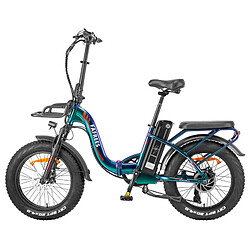 Vélo électrique Fafrees F20 Max, gros pneu 20 x 4,0 pouces, moteur sans balais 500 W, batterie 48 V 22,5 Ah – Vert Aurora