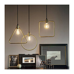 Ideal Lux Suspension design Abc Métal Laiton antique 1 ampoule 47cm