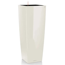 LECHUZA Jardinière Cubico Alto 40 ALL-IN-ONE Blanc brillant 18230