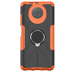 Coque en TPU anti-chocs avec béquille pour votre Xiaomi Redmi Note 9 5G - orange