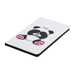 Acheter Etui en PU motif imprimé avec support adorable panda pour votre Samsung Galaxy Tab A 10.1 (2019) T510