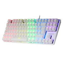 Mars Gaming MK80 clavier USB AZERTY Français Blanc