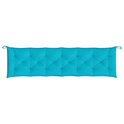 Acheter Maison Chic Coussin Confort | pouf | Coussin de banc de jardin turquoise 200x50x7 cm tissu -GKD35157