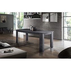 Alter Table de salle à manger extensible, Made in Italy, Table moderne avec rallonges, Console extensible, 160 / 210x90h75 cm, couleur Gris ardoise