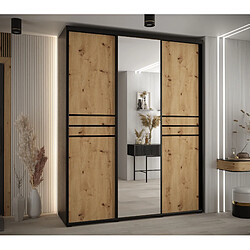 Abiks Meble Armoire Davos 11 À Portes Coulissantes 235,2/190/45 3 Portes