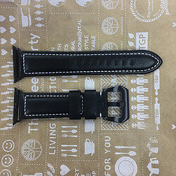 Acheter Wewoo Convient à la montre pour Apple Watch 3/2/1 génération 42mm Universal Leather Strap Noir