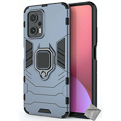 Htdmobiles Coque pour Xiaomi Poco X4 GT 5G - housse etui rigide anti choc + verre trempe - BLEU FONCE