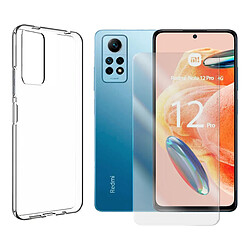 Coque de protection souple silicone transparente + Lot de 2 Verre trempé pour Xiaomi Redmi Note 12 Pro 4G 6.67" - VISIODIRECT -